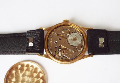 fig 3. Gents 9ct gold Mappin Campaign wristwatch, 1950s