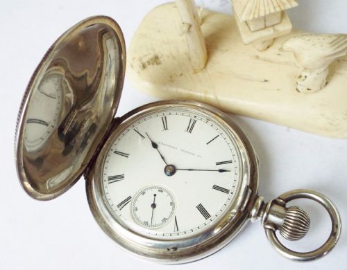 fig 1. 1884 Illinois Watch Co full hunter pocket watch