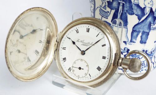 Antique Hunter Pocket Watch, Thomas Russell
