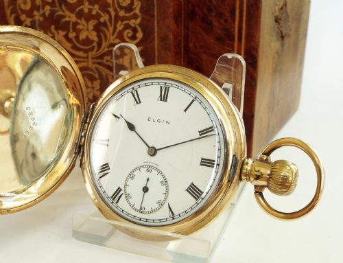 1925 Elgin Hunter Pocket Watch, Glasgow Police