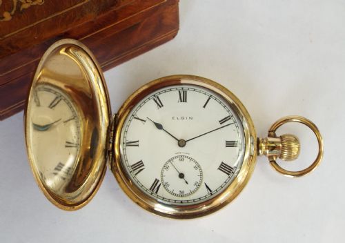 fig 1. 1925 Elgin hunter pocket watch, Glasgow Police