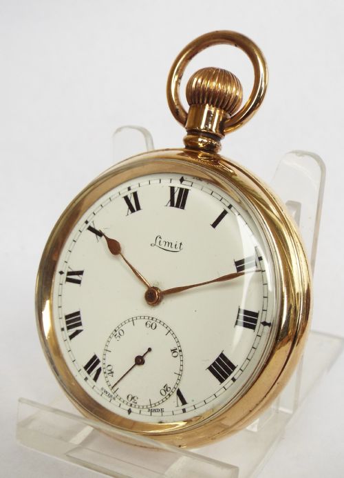 1930s Limit Stem Winding Pocket Watch, Derbyshire