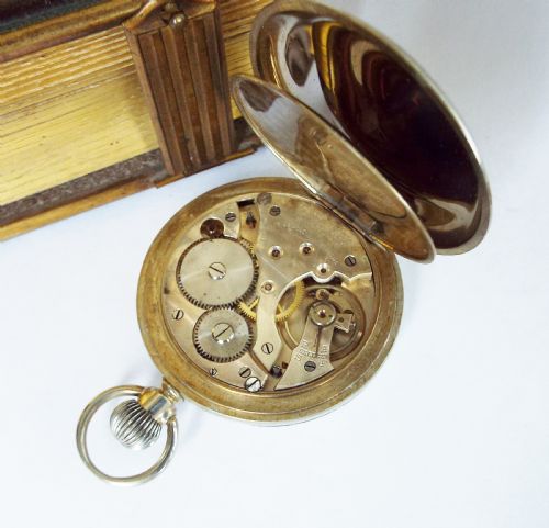 fig 1. 1930s No-Mag 820 pocket watch by Usher Mfg Co