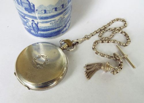 fig 2. Antique silver Cudos pocket watch by H J Cooper