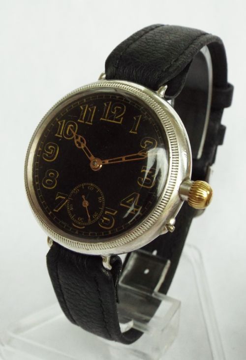 Antique Borgel Cased Silver Trench Watch, 1916