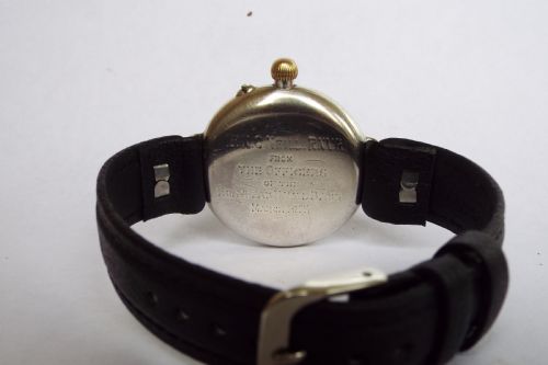 fig 2. Antique Borgel cased silver trench watch, 1916