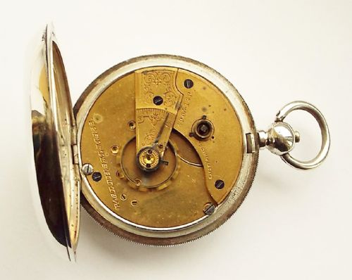fig 2. An antique silver Waltham pocket watch, 1891.