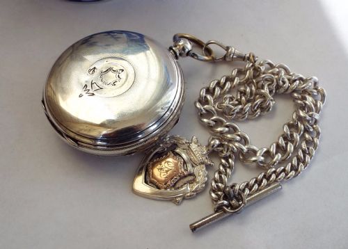 fig 2. Antique fusee pocket watch by Johnson, Sheffield