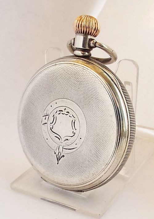 fig 1. An antique silver Waltham pocket watch, 1914.