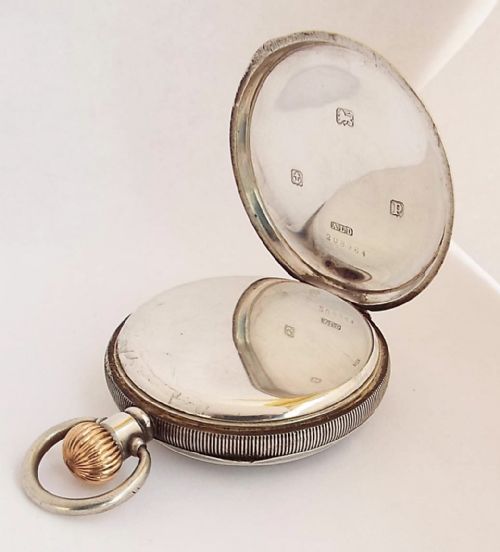 fig 2. An antique silver Waltham pocket watch, 1914.