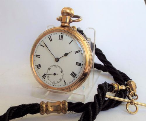 1930s Satisfaction Watch and Horse Hair Albert