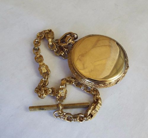 fig 3. 1930s Thomas Russell pocket watch with chain