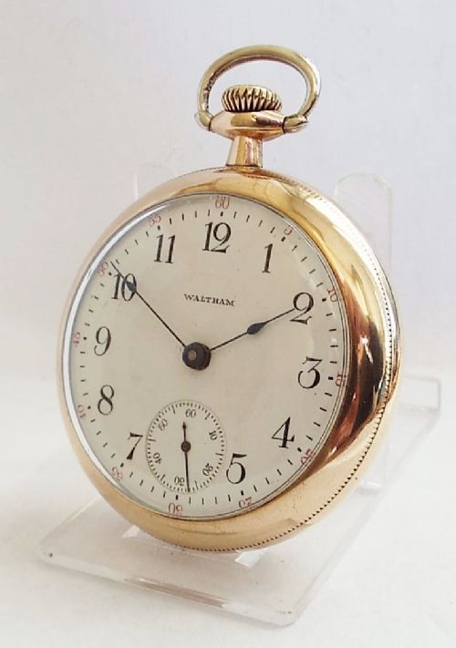 Large Antique 1909 Waltham Pocket Watch.