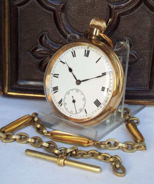 1920s Nirvana International Pocket Watch & Chain