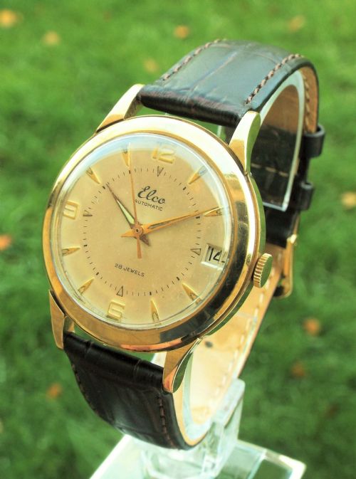 A Late 1950s Elco 9 Carat Gold Wrist Watch