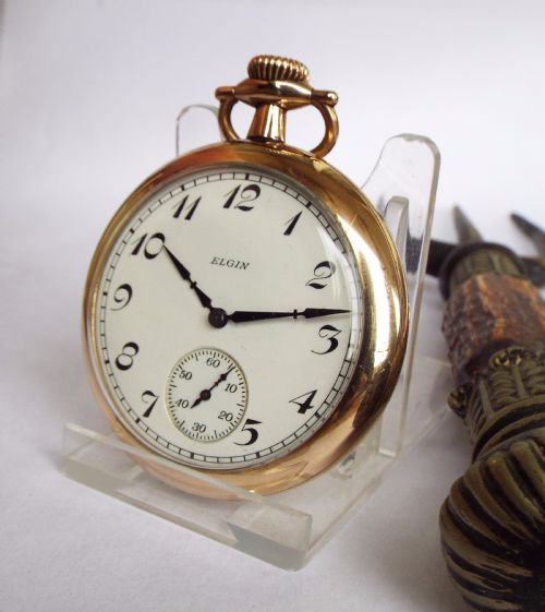 Elgin Gold Plated Pocket Watch, 1927