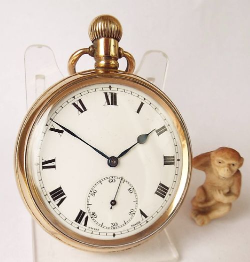 Vintage 1930s Cyma Stem Winding Pocket Watch.