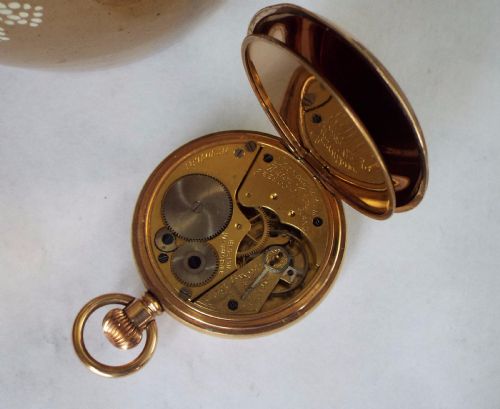 fig 2. Antique Prescot pocket watch, Lancashire Watch Co