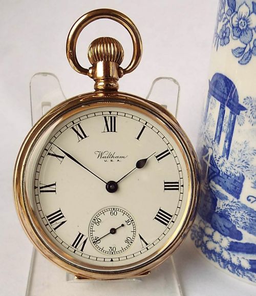 A 1920s Waltham Traveler Pocket Watch.

