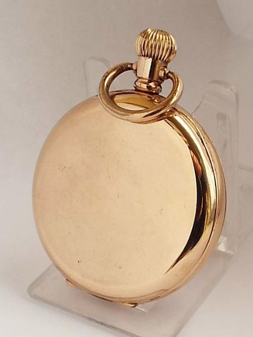 fig 3. A 1920s Thomas Russell “Time O Day” full hunter pocket watch.
