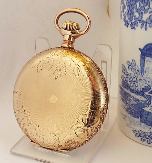 fig 2. A 1900s Waltham Traveler full hunter pocket watch.