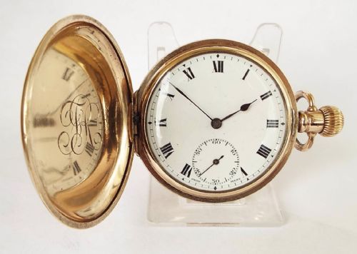 An Antique Swiss Full Hunter Pocket Watch.