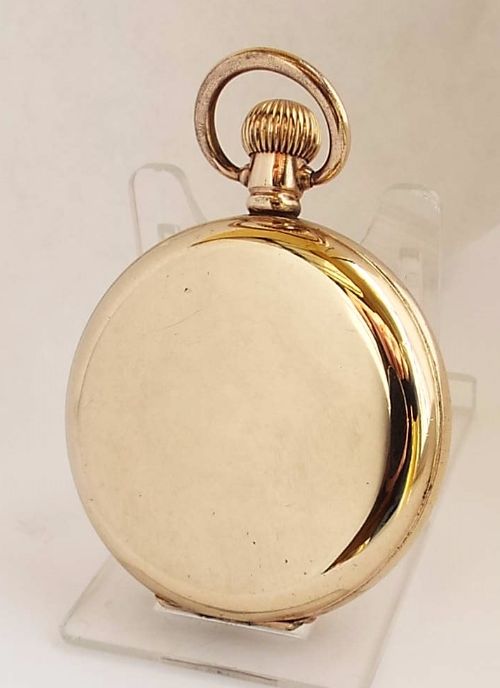 fig 1. An antique Swiss full hunter pocket watch.