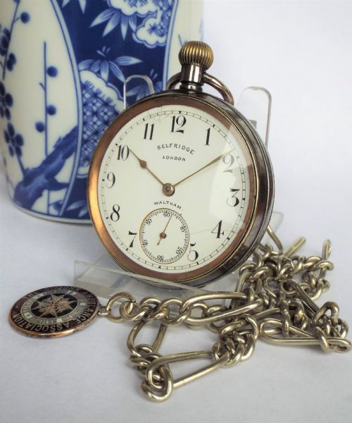 1906 Waltham Pocket Watch for Selfridge of London