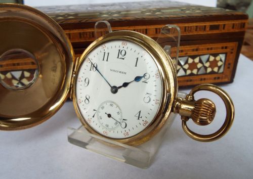 Waltham P S Bartlett Half Hunter Pocket Watch 1910