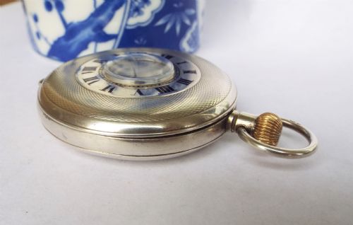 fig 2. Silver Prestex Lever pocket watch by Prestons Ltd