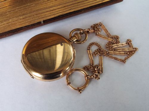 fig 1. 1915 Waltham Marquis pocket watch and albert