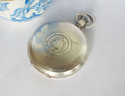 fig 1. Silver Erlim full hunter pocket watch, 1922