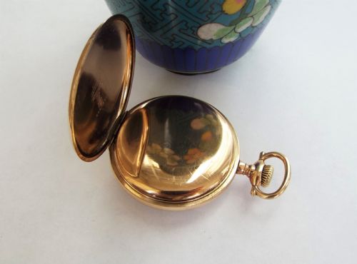 fig 2. Antique gold filled pocket watch, Illinois Watch Co