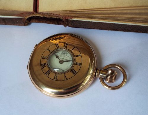 fig 1. Antique Thomas Russell half hunter pocket watch