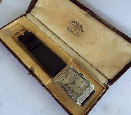 fig 2. Gents silver Eros wrist watch by Phénix Watch Co