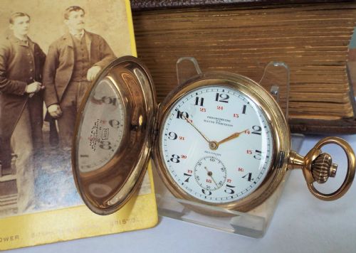 1930s Full Hunter Chronometer Pocket Watch