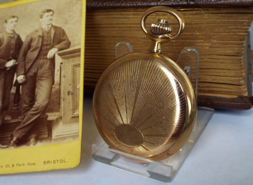 fig 1. 1930s full hunter chronometer pocket watch