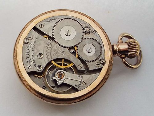 fig 2. Antique stem winding Waltham pocket watch 1922.