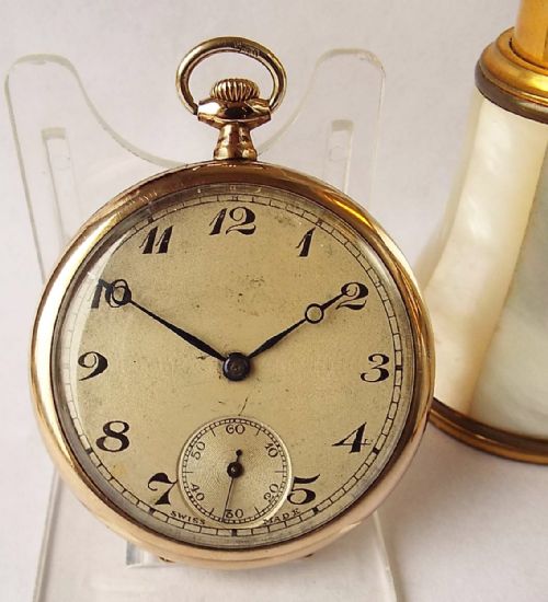 A Vintage 1930s Swiss Pocket Watch.