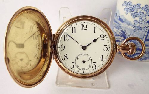 An Antique Swiss Full Hunter Pocket Watch, Circa 1910s.