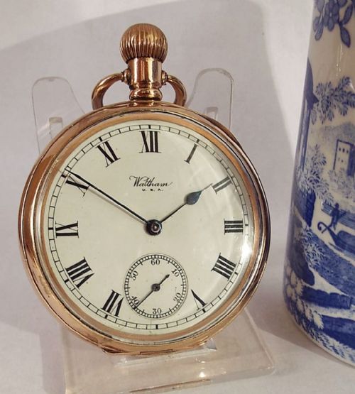 Antique Stem Winding Waltham Pocket Watch 1917.