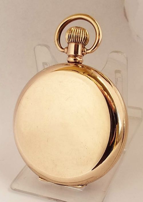 fig 2. A 1920s Swiss half hunter pocket watch.