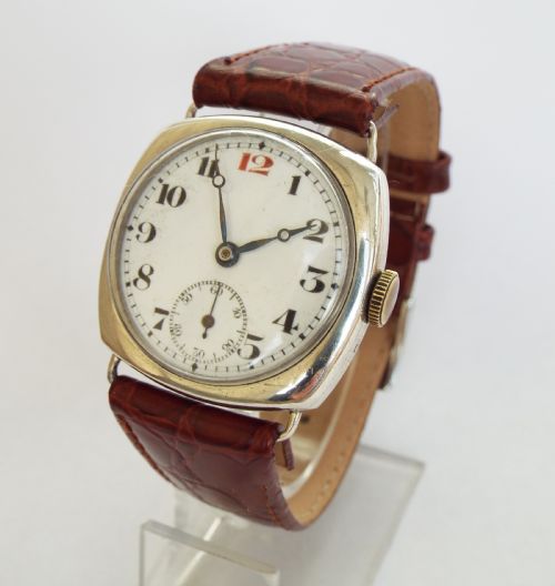 Gents Silver Watch with William Morris History