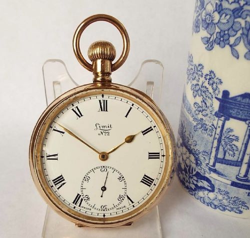 A 1930s 10ct Gold Filled Limit No 2 Pocket Watch.