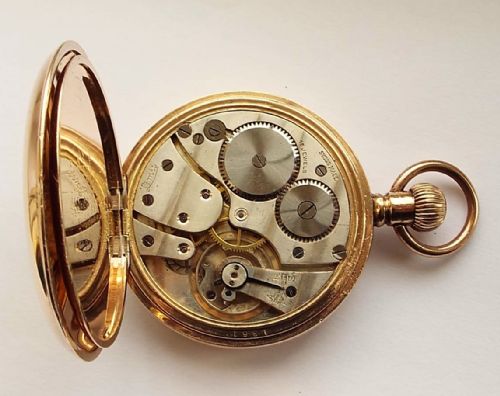 fig 1. A 1930s 10ct gold filled Limit No 2 pocket watch.