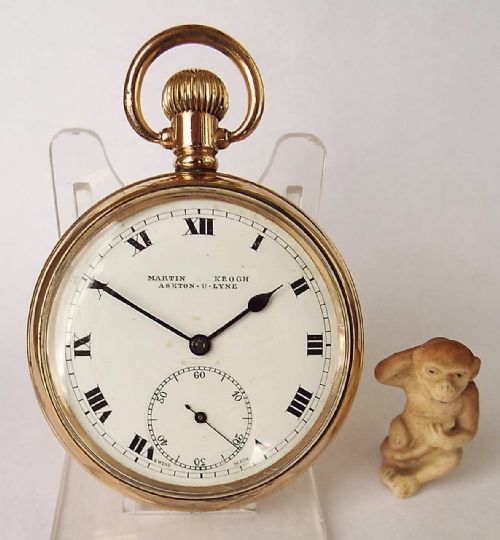 A 1930s Buren Pocket Watch. Ashton-u-lyne