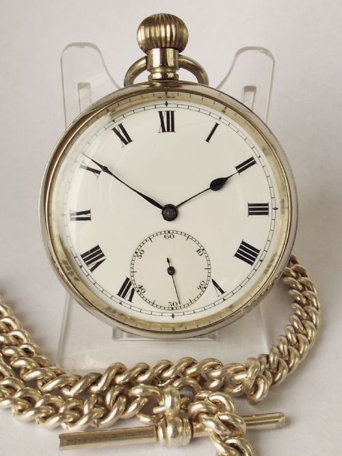 A Vintage 1920s Pocket Watch & Chain.