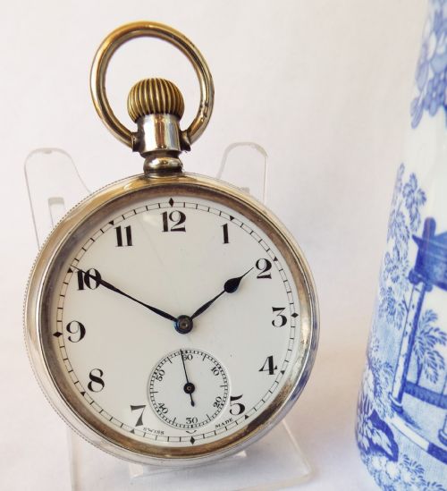 An Antique Silver Pocket Watch, 1919.