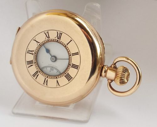 Antique 1905 Elgin Half Hunter Pocket Watch.