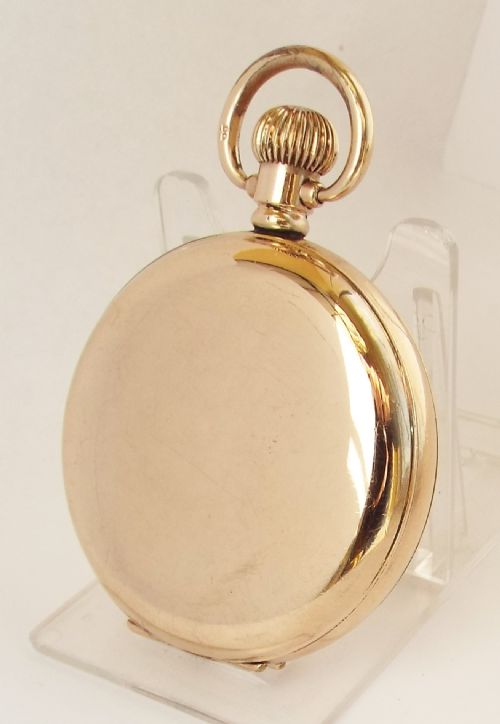 fig 1. A vintage 1920s Chummy full hunter pocket watch.